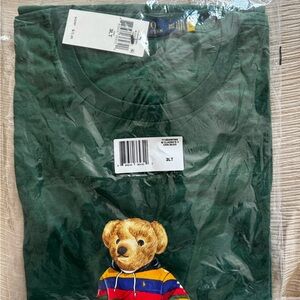 Polo by Ralph Lauren Green Tee with Bear Design